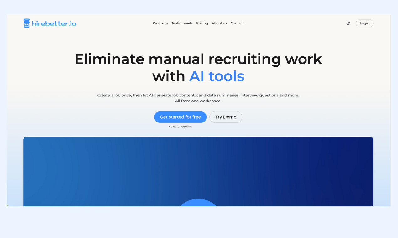 hirebetter.io platform homepage